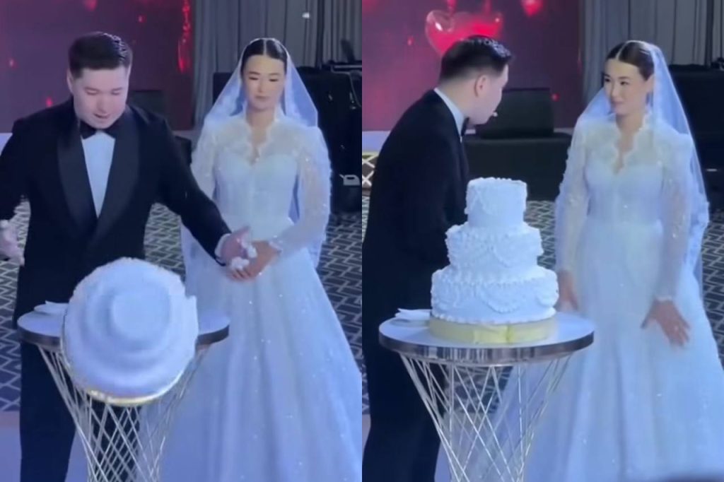 «Бірінші әке-шешем жейді!»: тойында тортты лақтырып жіберген күйеу жігіттің әрекеті қызу талқыланды (ВИДЕО)